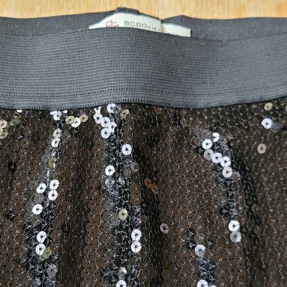 BCBG Generation Black Sequin Mini Skirt - Picture 3 of 5